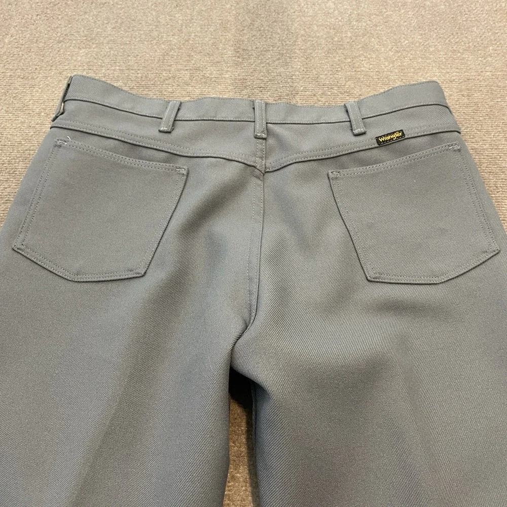 Vintage Wrangler Pants‎ Gray Mens Fits 36x27 Rancher Nylon Performance 00082GY